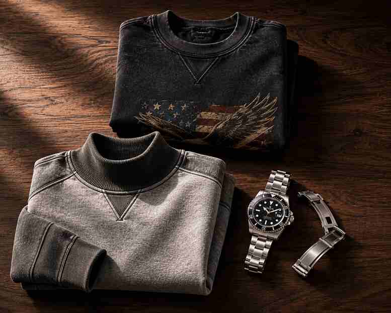 Stop Dressing by Default: Zach Bryan Tour Merch, Parke Sweatshirt, and Fake Rolex Done Right